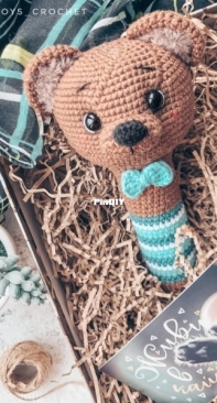 Polly Toys Crochet - Dasha Lobacheva - Bear Rattle - any langue