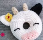 Oodles of Crochet Crafts - Rachel Zain - Doughnut Buddy Friends - Cow