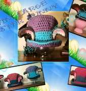 Crystals Creations - Living Large Easter Bunny Hat