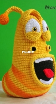 Handmade Yaya La Arañita - Delia Cecilia Silgado Martinez - Aamigurumi Yellow Larva Cartoon