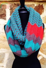 Chevron Study Cowl by Benjamin Matthews /Lucky Ewe Yarn