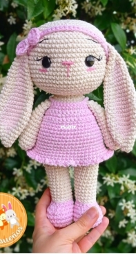 De Ensueños Crochet - María Celeste Bitiol - Bunny Alma with Drees - Coneja Alma con Vestido - Spanish - Free