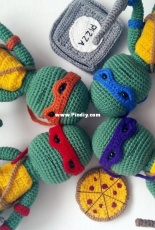 Amidorable Crochet - Jackie Laing - Teenage mutant ninja turtle - Free