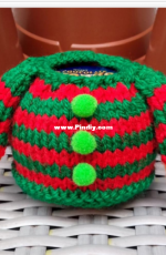 Needles and Pins-Jolly Christmas Jumper for a Chocolate Orange-Free.