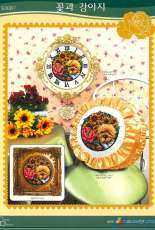 Cross Design #S3087 - Flowers and puppies