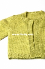 Alpha B Basic Baby Cardigan by Heather Fairman - Free
