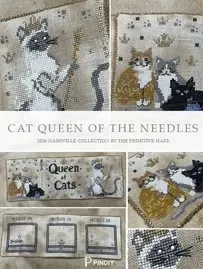 Cats Queen of the Needles by Primitive Hare