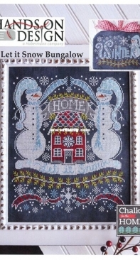 Hands on Design - Chalk for the Home - HD-142 Let it Snow Bungalow
