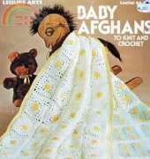 Leisure Arts Leaflet 64 Baby Afghans to Knit Crochet 1976 Vintage