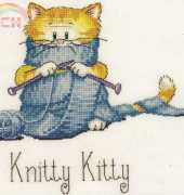 Heritage Crafts - Cats Rule CRNK1056 Knitty Kitty by Peter Underhill XSD
