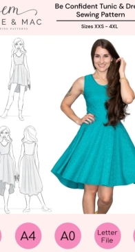 Ellie and Mac - Be Confident Tunic and Dress - Sizes XXS-4XL