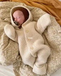 Selmas Sleep Suit by Mette-Wendelboe Okkels - PetiteKnit - English