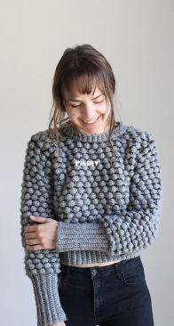 Kay Krochets - Kayla Wood - Bobblicious Sweater
