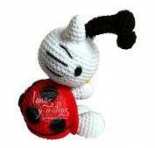 Lanas y ovillos - Lady bug Hello kitty- Spanish - Free