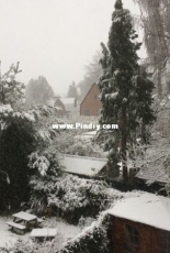 3 days of snowfall. December 2017. De Bilt, Utrecht.