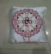 My hardanger wedding ring pillow