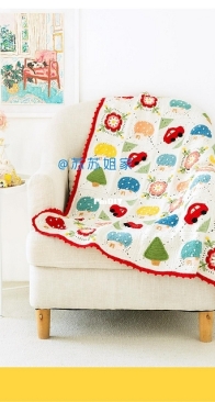 New Mommy Handmade DIY - Su Su Jie Jia - Susans Family -  Cabin and Car Patchwork Blanket  - Free