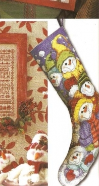 Susys Snowmen Stocking from Susy Anthology 14 - November 2013 XSD