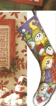 Susys Snowmen Stocking from Susy Anthology 14 - November 2013 XSD