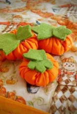Fabric pumpkins