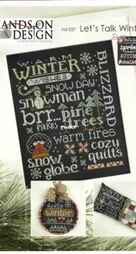 Hands On Design - Chalk Talk hd-227 Lets Talk Winter PCS + XSD