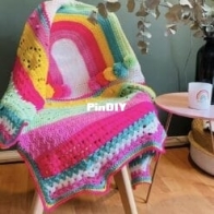 Gek op Haken - Crochetlife - Martine de Regt - Magic Rainbow Blanket - Magic Rainbow Deken - Dutch