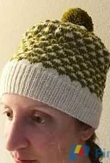 Twin Beaks Beanie by Rebecca Calvert-Free