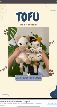 Hookedomtoost - tofu the cat snuggler - english