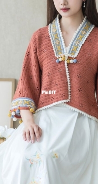 New Mommy Handmade DIY - Su Su Jie Jia - Susans Family - Morning Clouds Cardigan - Free