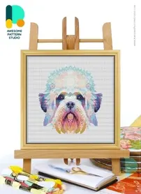 Awesome Pattern Studio - CS2296 - Mandala Dandie Dinmont Terrier XSD