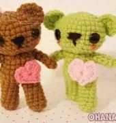 Ohana Craft - Carrie Lu Fowler - Moca and Mocha Heart Bear - Free