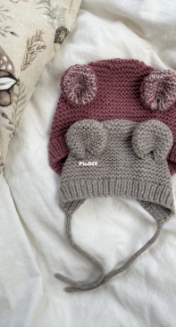 Big Bearly Bonnet by Pure Stitches-English, Danish-Free