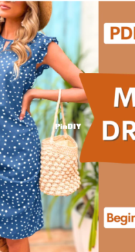 IndiePattern - Midi Dress - Sizes S-L - AIPattern
