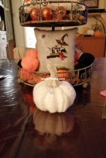 Crocheted pumpkin