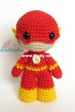 Crochelandia - Rose Nogueira - Toy Art the Flash - Portuguese