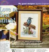 Kingfisher From Cross Stitch by Agneta Engman