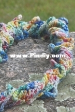 Anastacia Knits Designs - Anastacia Zittel - Bright Rainbow Visions Scarf