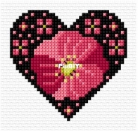 Floral Heart by Durene Jones - Free