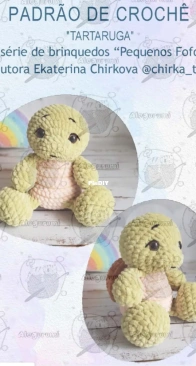 Chirka Toys - Ekaterina Chirkova - Turtle - Tartaruga - Portuguese - Translated