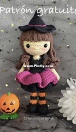 Enjoy gurumis - Sonia Garcia -  Little witch - Brujita  - Spanish - free