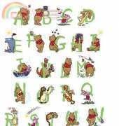 Vervaco 41.950 Winnie the Pooh and Friends Alphabet PCS