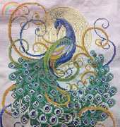 My Swirling Peacock WIP