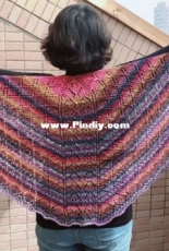 Hybrid Triangular Shawl by Anniken Allis