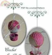 Chepidolls-Crochet Air Balloon Ornament