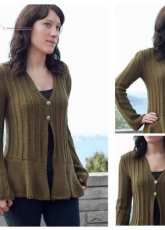 Flared Bottom Vee Neck (two button version) By Yvette Silverman -free