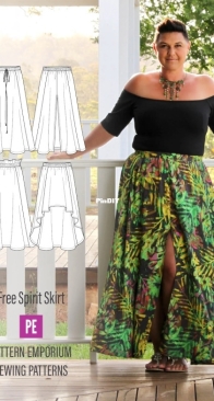 Pattern Emporium - Kate McAuley - Free Spirit Skirt - Sizes 4-30