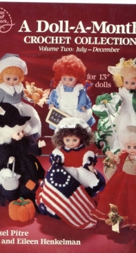 school of needework    A doll a month Crochet Collection Vol 1 and  2