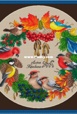 Bird Wreath by Alena Koshkina