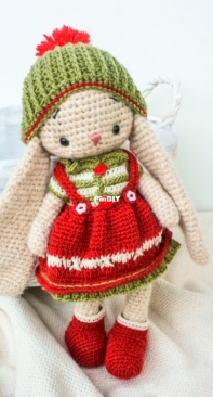 Polushka Bunny - Maria Ermolova - Outfit Christmas Baby Gnome - Puppenkleider Wichteln an Weihnachten - German