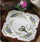 Pansy Hardanger from Cross Stitch & Needlework June 2006